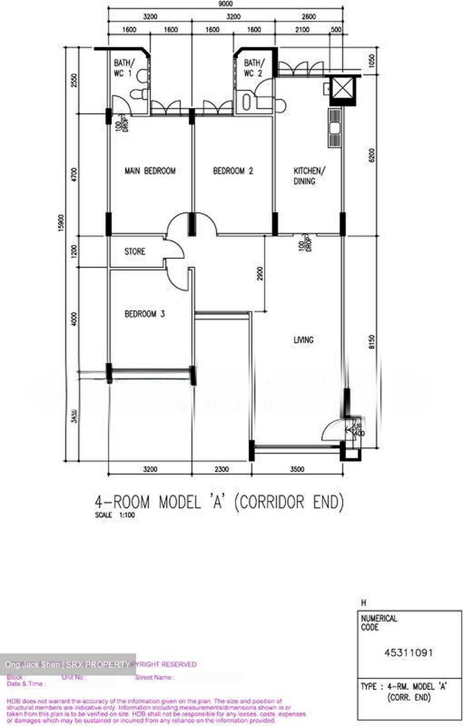 Blk 339 Jurong East Avenue 1 (Jurong East), HDB 4 Rooms #609107401